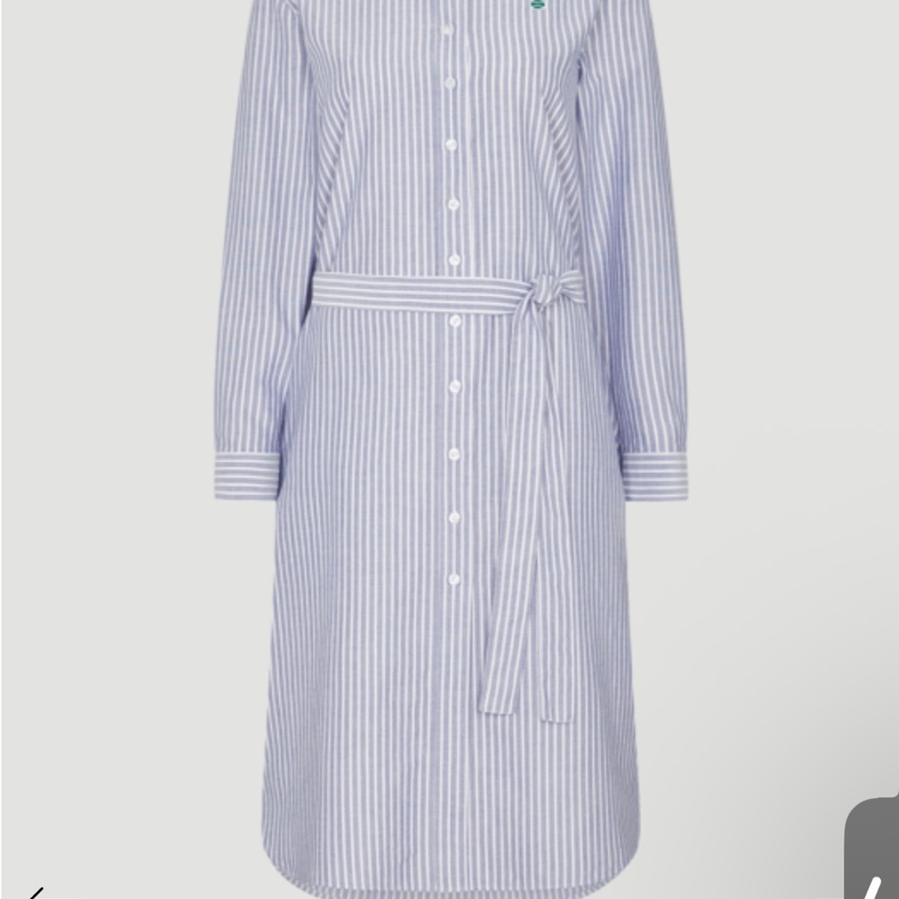 Wimbledon Striped Blue Shirt Dress size M